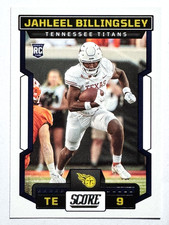 ROOKIE CARD JAHLEEL BILLINGSLEY Tennessee Titans 2023 Panini Score Football #397