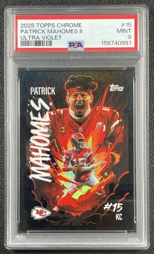 2025 Topps Chrome Patrick Mahomes II Base (PSA 9)
