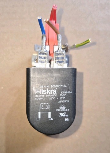 Iskra Kondensator Entstörfilter BSH 9001067314 Netzfilter für Bosch Siemens