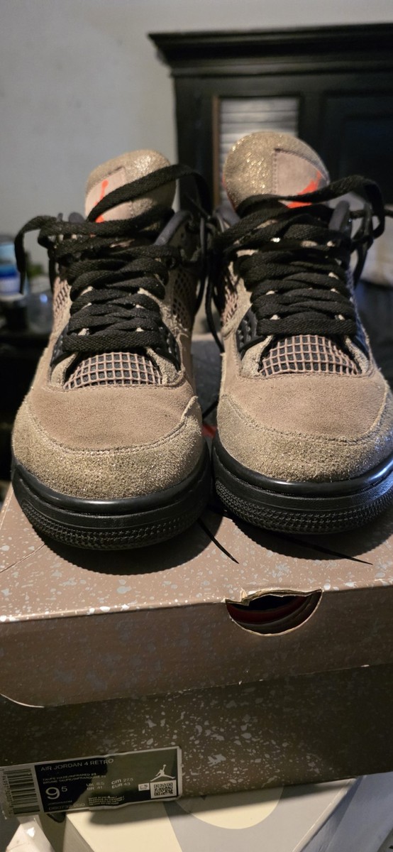 【美品29cm】air jordan 4 retro taupe haze Air Jordan 4 Men's Taupe Haze Retro Sneakers Size 9.5 194957303038