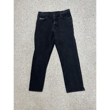 Texas Jeans USA Sz 34 Slim Fit Mens 100% Cotton Made In USA Black Wash