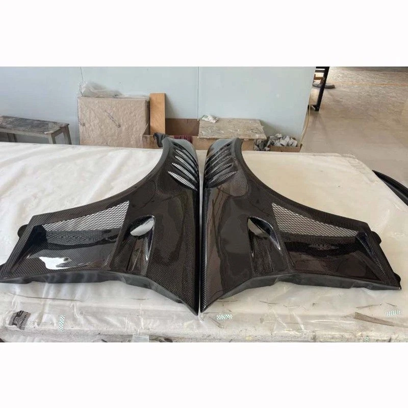 Guardabarros delanteros ventilados de carbono real alas para BMW M3 E92 cupé 2008-2013 par brillante Foto 4 de 4