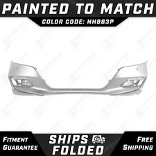 New Painted Nh883p White Front Bumper Cover Fascia For 2018-2020 Honda Accord