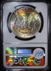 1881 S Morgan Dollar $1 - NGC MS62 - Lovely Rainbow Toned Reverse - SKU#942