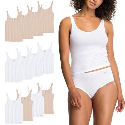 4er-Pack SPEIDEL Damen Trägerhemd 38 40 42 44 46 48 beige weiß ohne Seitennähte