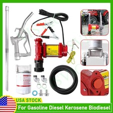 12V Heavy Duty Transfer Pump w/Filter for Gasoline Diesel Kerosene Biodiesel