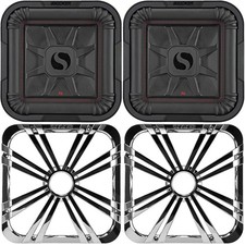 Kicker (2) 46L7T104 L7T L7-Thin 10-Inch (25cm) Subwoofer, Dual Voice Coil, 4-...