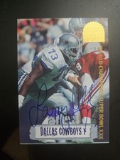 1996 Collector's Edge LARRY ALLEN Cowboybilia Footballbilia Auto /4000 HOF