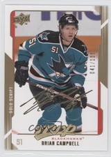 2008-09 Upper Deck MVP Gold Script 41/100 Brian Campbell #69 0c3