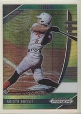 2020 Panini Prizm Draft Picks Green & Yellow Hyper Adisyn Coffey #PDP83 2xd