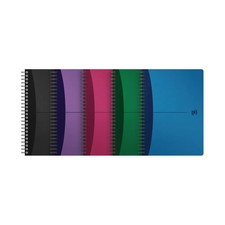 Image of Oxford Poly Opaque Wirebound Notebook A5 Assorted (5 Pack) 100101300