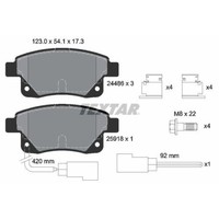 Textar 2448601 Bremsbelagsatz Scheibenbremse Hinterachse FüR Ford