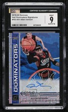 2020 Donruss Hall Dominator Signatures 31/49 Allen Iverson CGC 9 Mint Auto h8q