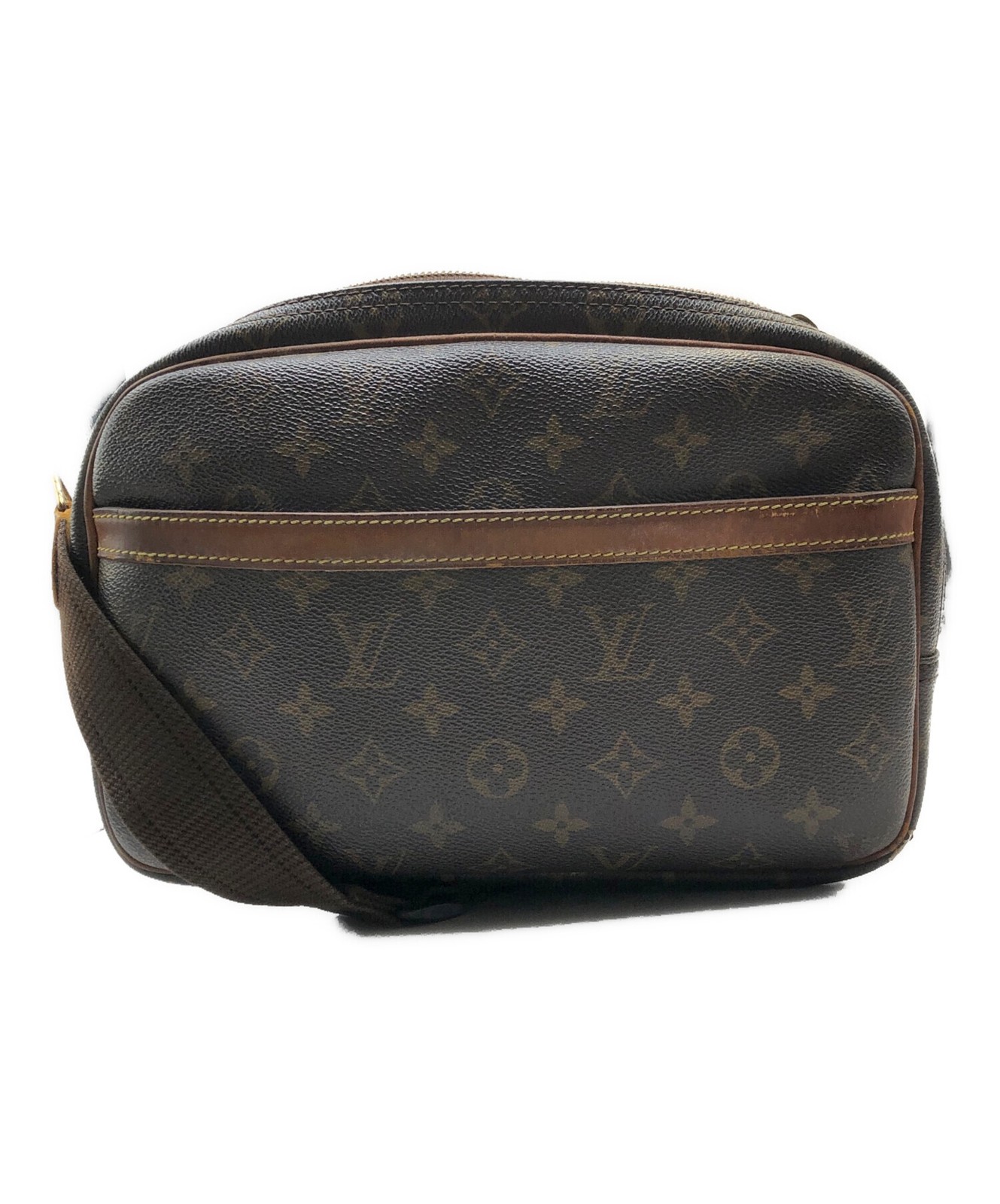 LOUIS VUITTON Shoulder bag Monogram Brown Reporter PM M45254 Authentic Japan