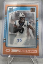 2024 Clearly Donruss Jatavion Sanders Orange Rated Rookie Auto /249 #81