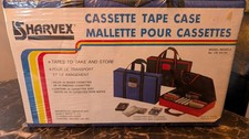 Vintage 1980s Tapes Mate Cassette Tape Carrying Case Holds 30 Adjustable Strap