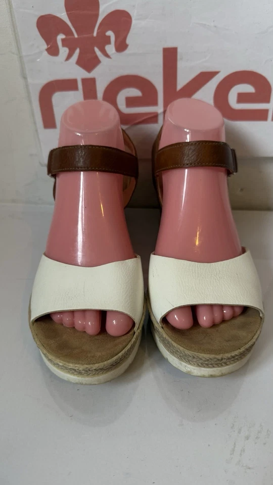 Rieker Wedges Leather Sandals Size UK 6 EU 39 ,... - image 2 of 4