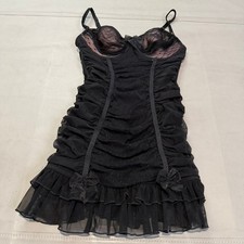 NEW Victorias Secret Whimsigoth Y2K Baby Doll Cami Top Lingerie Chemise 36C-5474