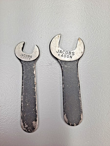 Pair of vintage Jacobs collet chuck wrenches