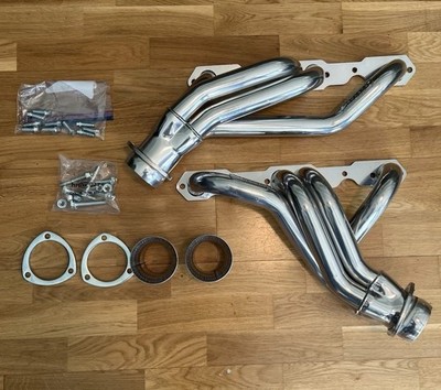 Hedman 69016 Silver Mid-Length 1.625'' Headers for 67-87 C10 Trucks w/283-400