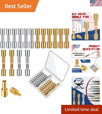 #ad Knife Making Supplies Brass Stainless Steel Fasteners Rivets Handle Pins 20 Sets $25.14