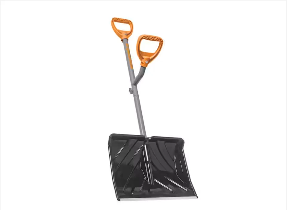 Ergieshovel 48 in. Steel Shaft Snow Shovel with Aluminum Wear Strip ERG-SNSH18 - Image 3 of 4