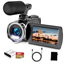 4K Video Camera Camcorder UHD 36MP Vlogging Camera for YouTube 18x Digital
