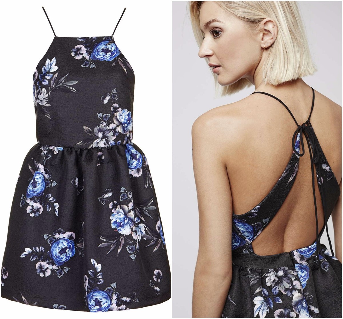topshop graduation dress Topshop Scallop Edge Maxi Dress In Black main image 1