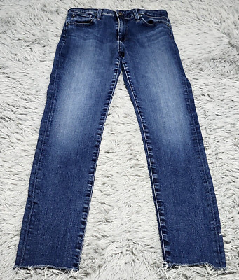 AG Adriano Goldschmied Jeans Womens 27R Cut Off Farrah Skinny High Rise 28x28