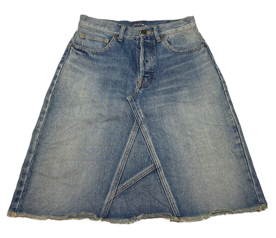 USA製 Vintage Yves Saint Laurent デニム スカート サンローランパリ SAINT LAURANT デニムスカート