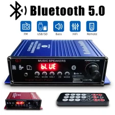 400W Bluetooth HiFi Power Amplifier Audio Digital Stereo Amp FM AMP With Remote