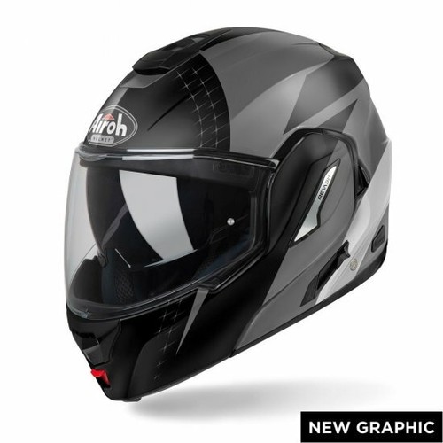 Helmet Modular Reversible Motorcycle Airoh Rev 19 Leaden Anthracite Size XL