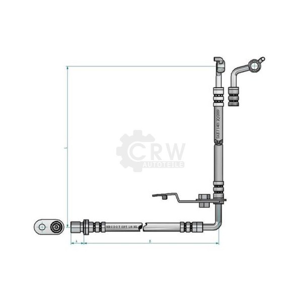 Bremsschlauch Bremsleitung Vorne Links FüR Mazda 6 Kombi Hatchback-image
