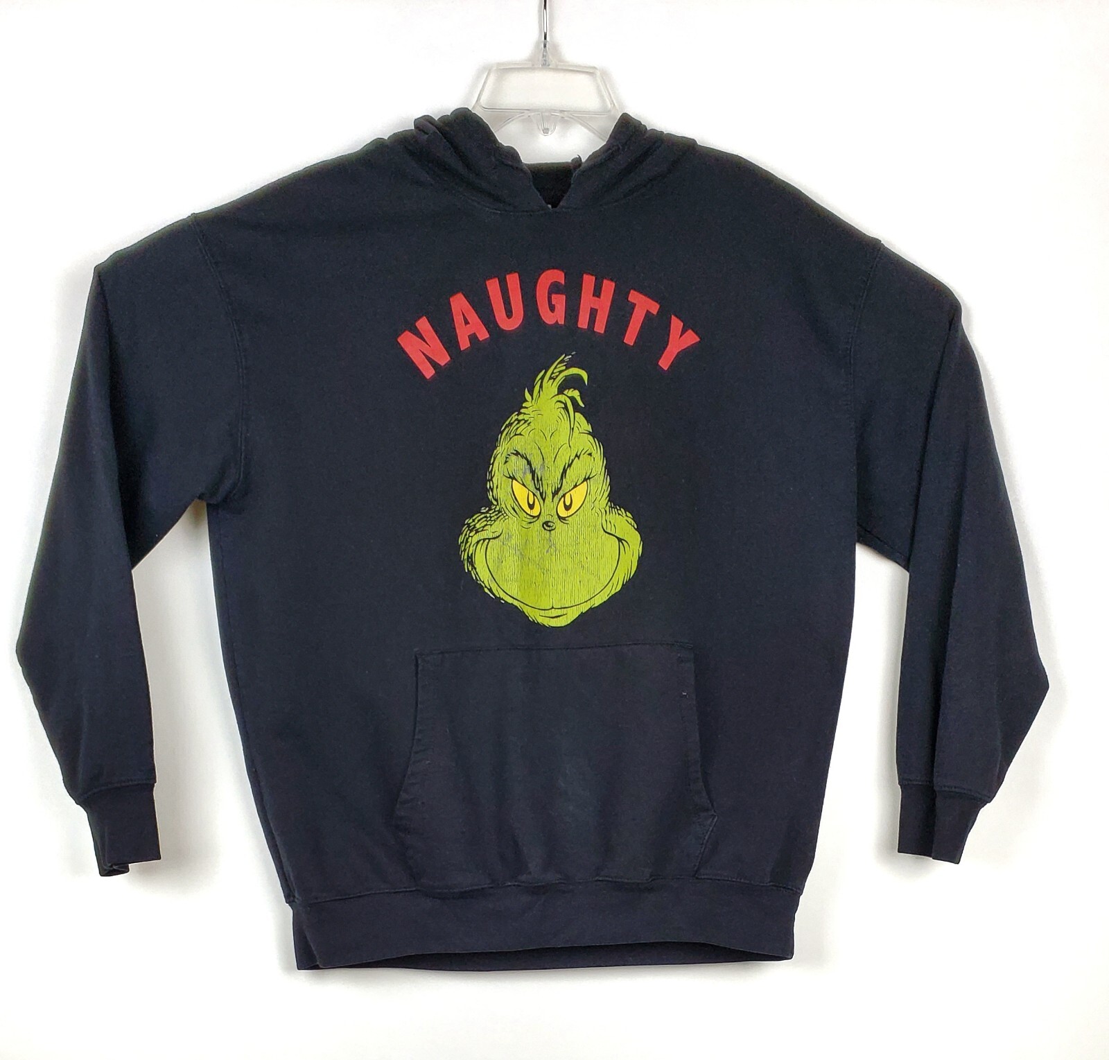 Dr. Seuss The Grinch Christmas Hoodie Mens Black Size… Gem