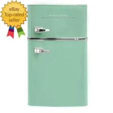 Retro 3.2 Cu. Ft. 2-Door Mini Fridge in Mint Green