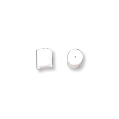 Earnut, 500 White Rubber 3x3mm Earwire Fishhook Safety Sleeve Earring Backs