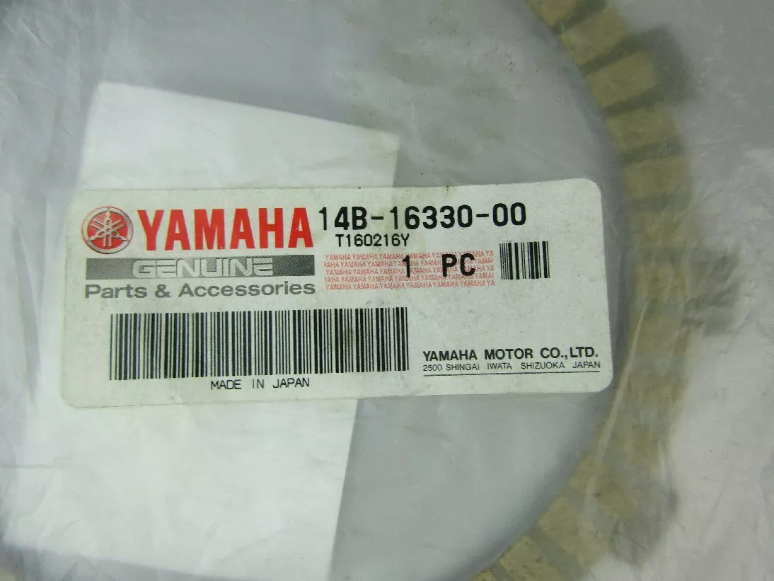 14B-16330-00-00 Yamaha Plate, friction 2 14B163300000, New Genuine 