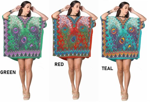 Maxi Vestido Corto Largo de Caftán para Mujer Vestido Cubierto Caftán Kimono Vestidos - Imagen 3 de 55