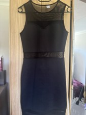 h&m bodycon mesh dress