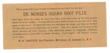 NY CSA AD "Dr. Morse's Indian Root Pills" (A0004)