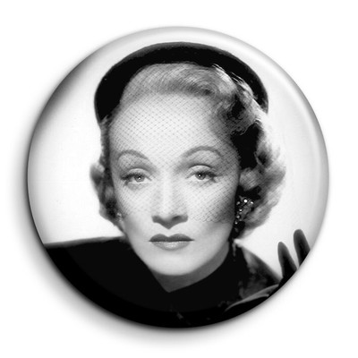 Marlene Dietrich 3 - Magnet Fridge Round 56mm