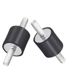 6Pcs Rubber Mounts M6x18mm Male Vibration Isolator Shock Absorber D20mmxH15mm