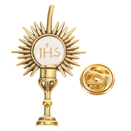 Spilla Croce Spilla Gioielli Cristiani Accessorio Prima Comunione Cravatta Decorazioni - Foto 3 di 12