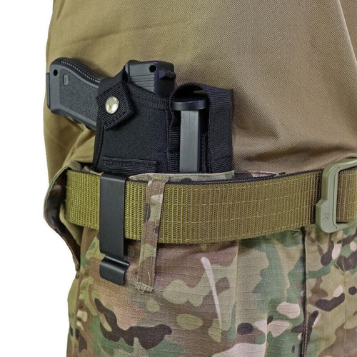 Funda para pistola táctica IWB/OWB mano derecha/izquierda bolsa para pistola con bolsa de cargador individual - Imagen 4 de 12