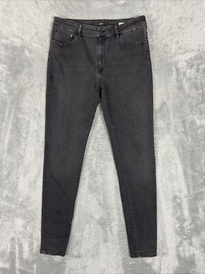 Mavi Jeans Women's W31 (Actual) Charcoal Alissa High Rise Super Skinny Stretch