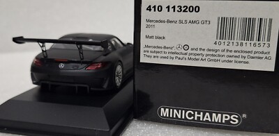 1) Mercedes-Benz SLS AMG GT3 2011 Matt Black 1:43 Minichamps