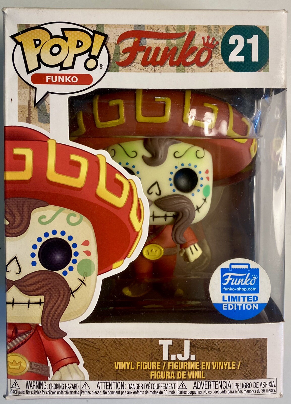 Funko Pop! T.j. #21 Mai Aperto Vinyl Figure Action Figure Rar Red Ottimo Stato