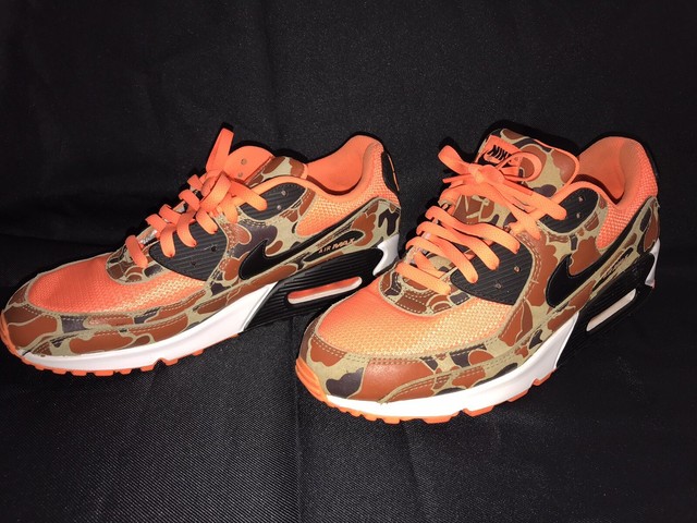 Nike Air Max 90 Duck Camo Orange Size 12.5 in Hand Cw4039 800 for sale online | eBay