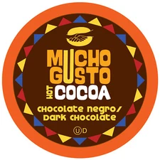 Mucho Gusto Hot Cocoa Dark Chocolate Flavored Pods,Compatible Keurig 2.0 , 40 Ct