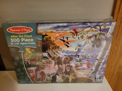 Melissa & Doug: New Sealed After The Flood 500 PC Jigsaw Puzzle Child's Set NISB - Image 1 of 4